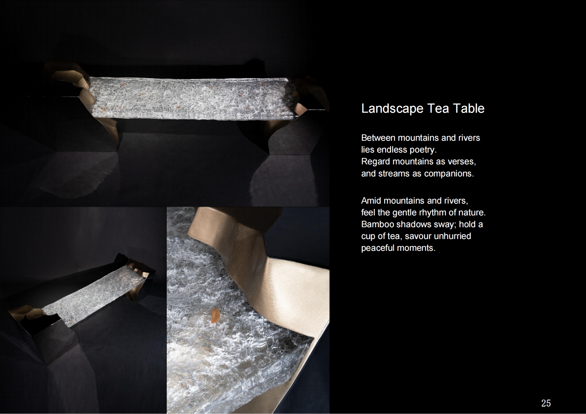 Between Mountains And Rivers Tea Table